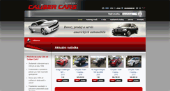 Desktop Screenshot of calibercars.cz