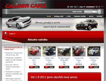 Tablet Screenshot of calibercars.cz